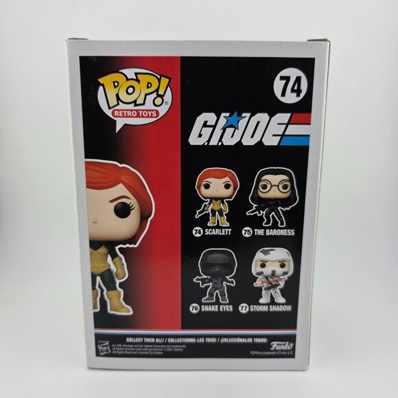 2021 Funko POP! Animation G.I. Joe Scarlett #74 Multicolor Vinyl Figure NEW - Picture 2 of 8